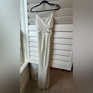 Windsor Cream Gown with Gold Accents